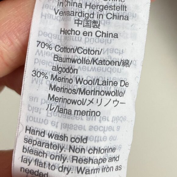 MADEWELL | Side-Button Turtleneck Sweater Thick Chunky Textured Burgundy XXS - Picture 6 of 6